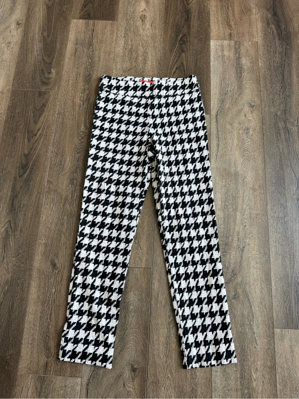 Krazy Larry Houndstooth Stretch Leggings - Black & White Women’s Size 10